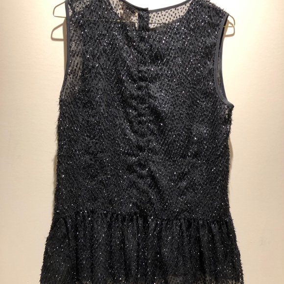 H&M sheer sleeveless sparkly black top - Picture 2 of 3